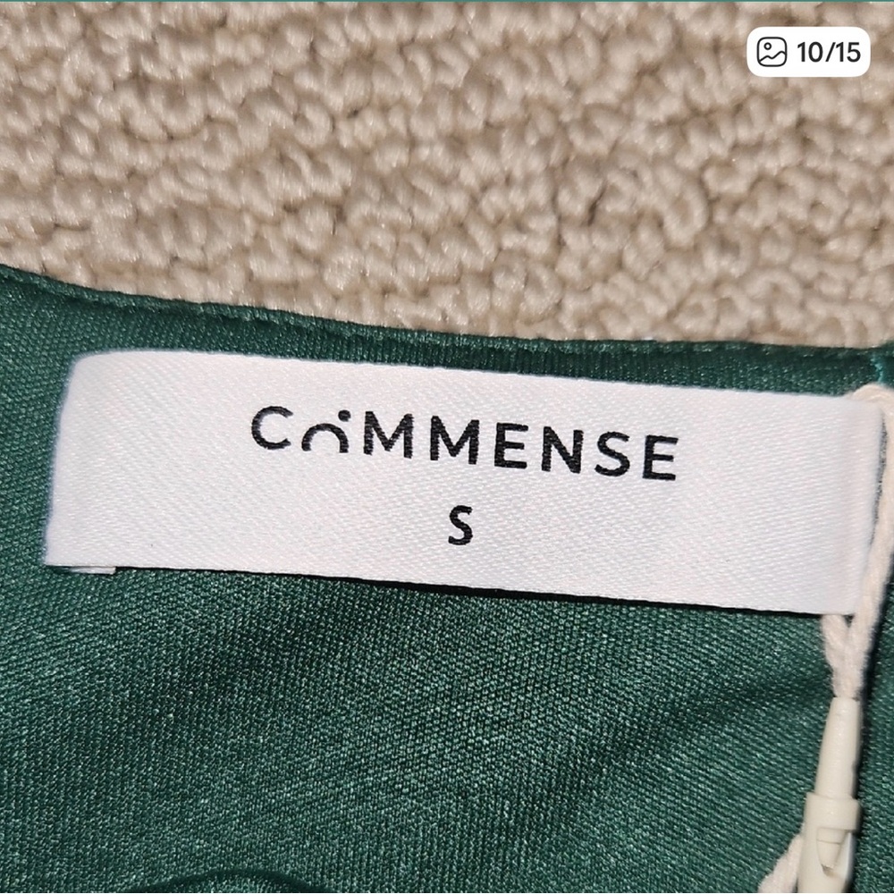 NWT Commense Serendipity Emerald Green Dress With Adjustable Straps - Picture 6 of 8
